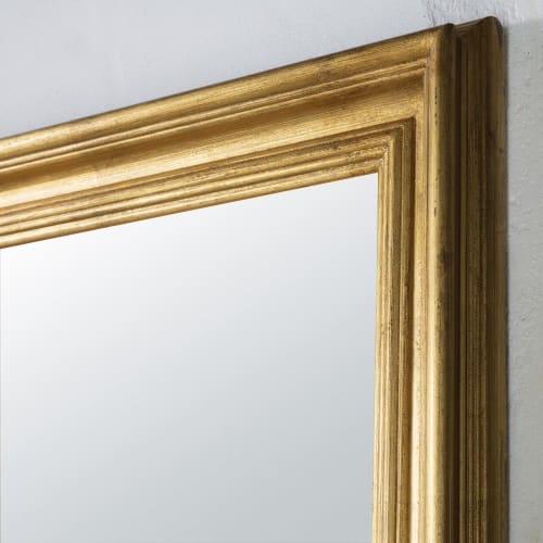 Dekoration Wandspiegel und Barock Spiegel | Spiegel mit goldfarbenem Zierrahmen, 181x121cm - HZ63290