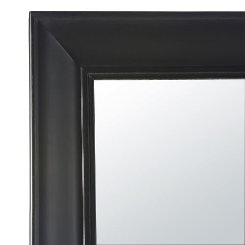 Dekoration Wandspiegel und Barock Spiegel | Spiegel mit Rahmen aus schwarzem Paulownienholz 80x180 - YF95796