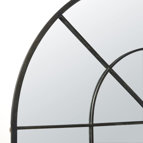 Dekoration Wandspiegel und Barock Spiegel | Spiegel mit schwarzem Metallrahmen 137x200 - YZ78465