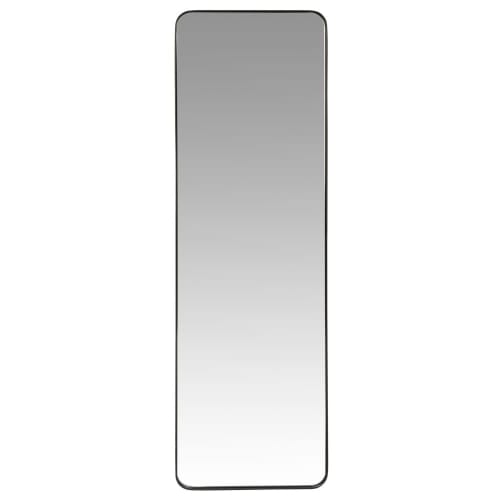 Dekoration Wandspiegel und Barock Spiegel | Spiegel mit schwarzem Metallrahmen 39x129 - CO35024