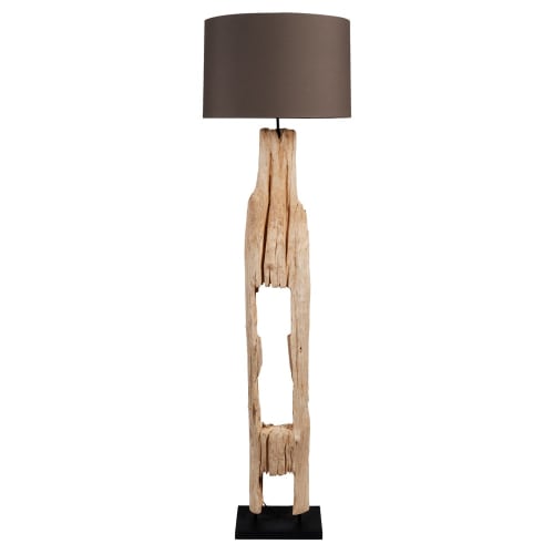 een kopje Manier avontuur Staande lamp in hout H 170 cm ALPAGES Alpages | Maisons du Monde