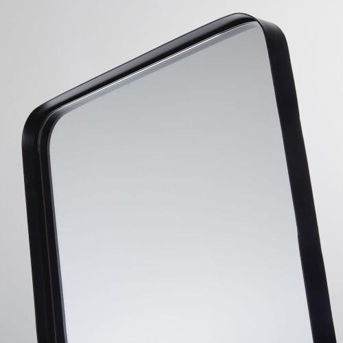 Dekoration Wandspiegel und Barock Spiegel | Standspiegel mit schwarzem Metallrahmen 41x170 - TK62516