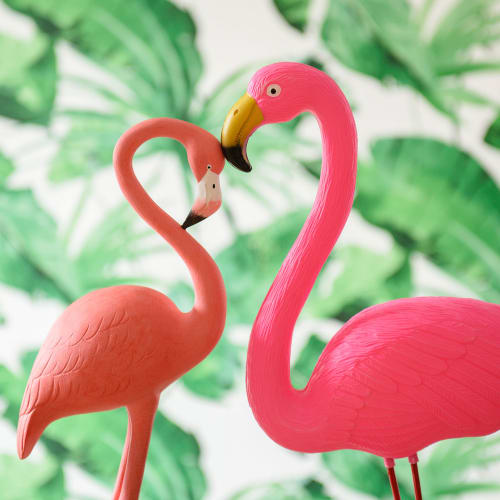 Statuetta Fenicottero In Resina - Decorazione Casa Ufficio, Regalo Simpatico Per Amici, Rosa