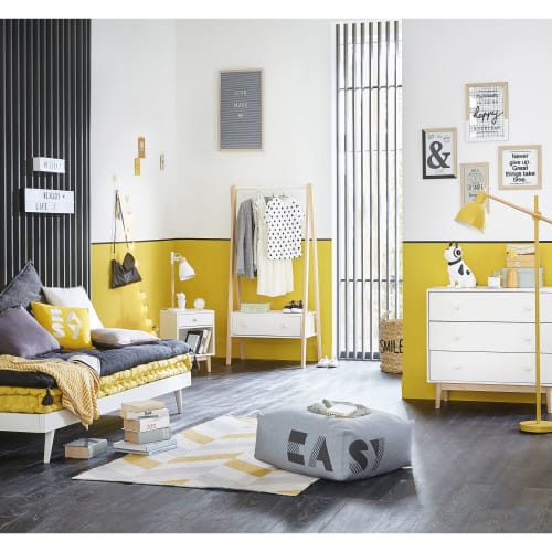 Statuette Chien Noir Et Blanc H33