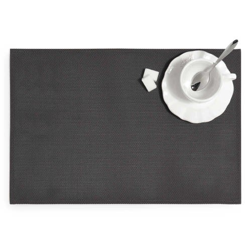 Steel charcoal grey placemat Maisons du Monde