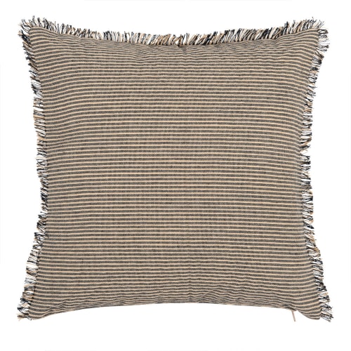 Striped Cotton and Jute Cushion Cover 40x40 CELANOVA Maisons du Monde