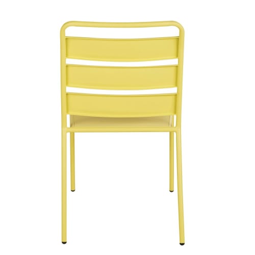Garten Gartenstühle | Stuhl aus gelbem Metall - VE18717