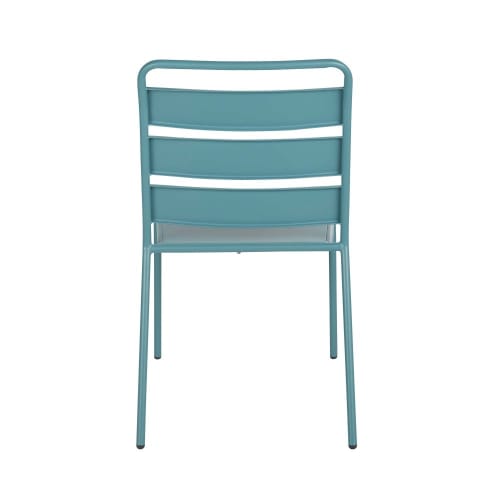 Garten Gartenstühle | Stuhl blaugrünes Metall - PM78385