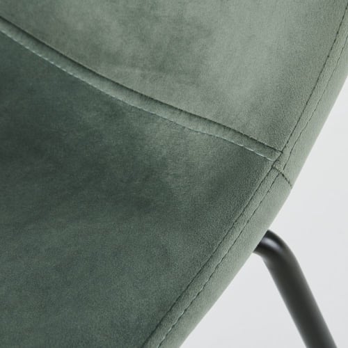 Möbel Stühle und Esszimmerstühle | Stuhl mit Samtbezug, seladonblau - AB08709
