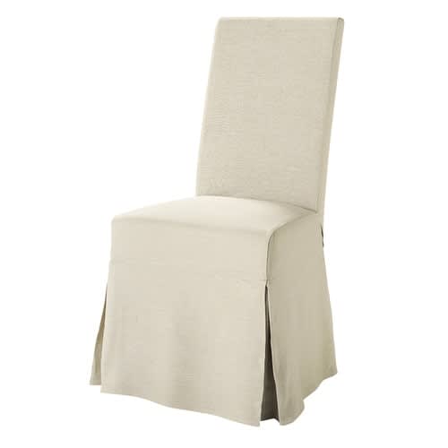 Stuhlbezug lang aus Leinen Margaux | Maisons du Monde