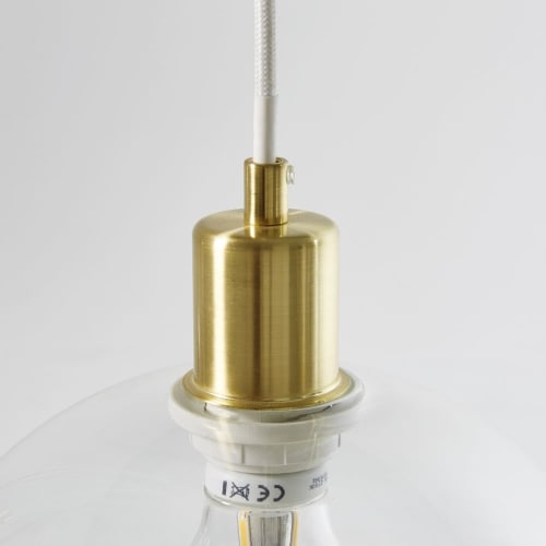 LArt Moderne Pendentif en cuivre doré Light Globe verre miroir Lampe boule lampe à suspension à lombre des appareils déclairage de la table de cuisine cooper 35cm 