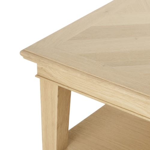 Meubles Tables basses | Table basse 2 plateaux à chevrons - GV05950