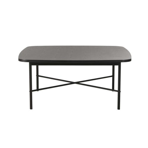 Meubles Tables basses | Table basse carrée noire - DT39914