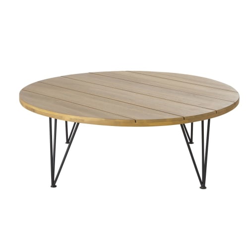 Table basse de jardin en bois d'acacia 45x45cm table d'appoint table de jardin 