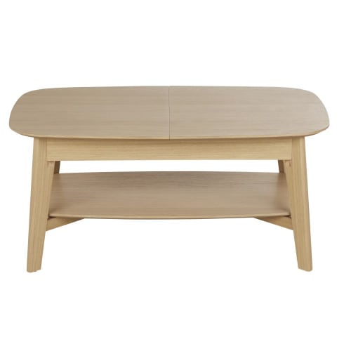 Meubles Tables basses | Table basse extensible beige L100/200 - QE05696