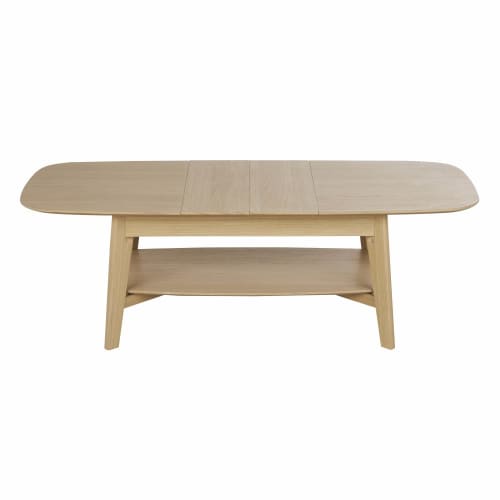 Meubles Tables basses | Table basse extensible beige L100/200 - QE05696