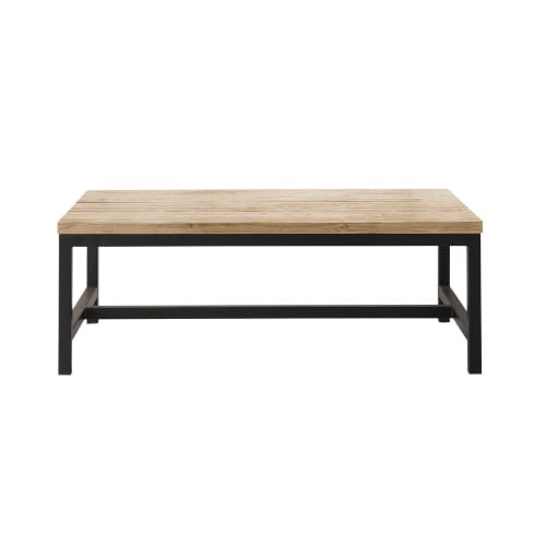 Meubles Tables basses | Table basse indus en sapin massif et métal - BI33057