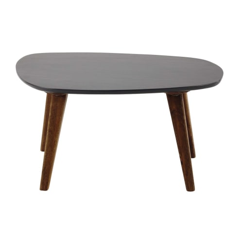 Table Basse Vintage En Bois Grise L 70 Cm Janeiro Maisons Du Monde