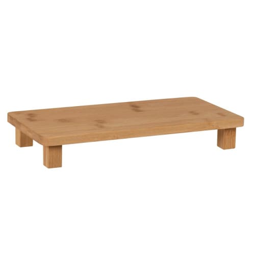 Tischkultur Holztablett und Serviertablett | Tablett aus beigefarbenem Bambus - NI37834
