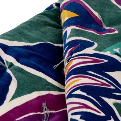 Textil Decken und Bettüberwürfe | Tagesdecke aus Baumwolle mit mehrfarbigem Blumenprint, 100x200cm - OE66624