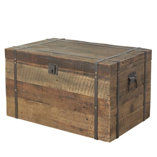 Möbel Aufbewahrungsboxen und Truhen | Tannenholzkoffer - GG57594