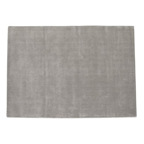 Tapis en laine gris