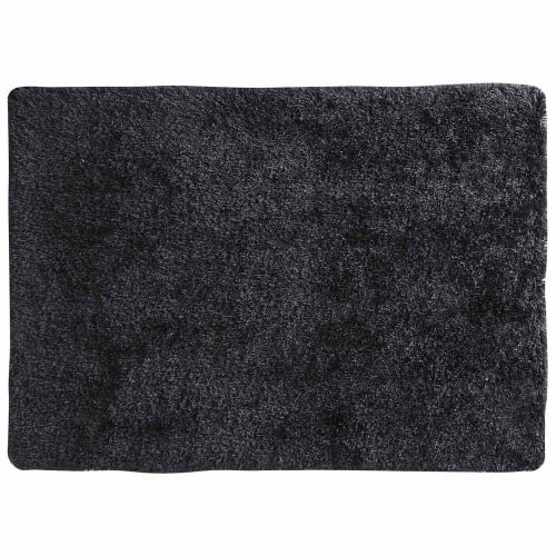 Tapis à Poils Longs En Tissu Anthracite 200 X 300 Cm