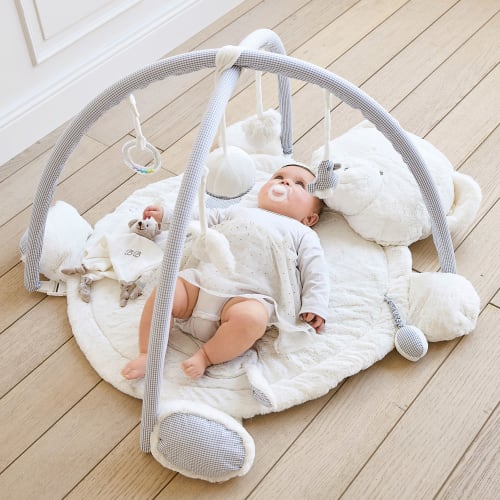 Tapis D Eveil Bebe Ourson En Coton 70x90 Gaspard Maisons Du Monde