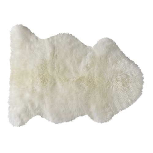 Rettangolare Bianco, 50_x_150_cm J Yunq Faux tappeto di pelle di pecora tappeto 50 x 150 cm，tappeto pelliccia sintetica decorativa Super Soffice Pelliccia di agnello imitazione 