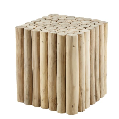 Tavolino da divano tronchi in legno di pioppo