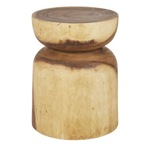 Tavolino da salotto in legno di albizia marrone