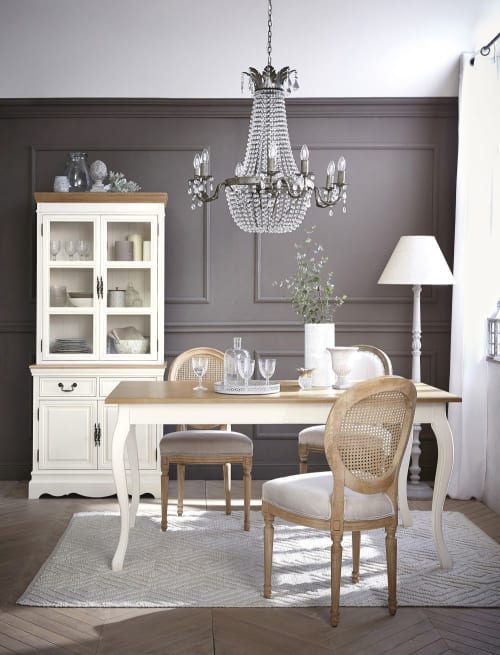 Tavolo Per Sala Da Pranzo Color Crema 160 Cm Leontine Maisons Du