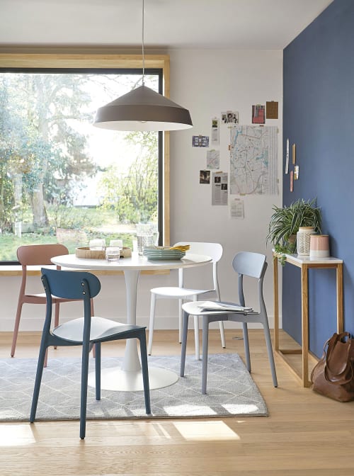 Tavolo in legno bicolore bianco/blu Room Studio 