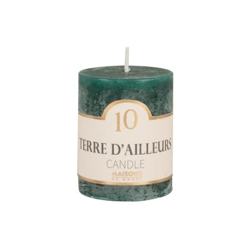 Teal scented candle H6cm, 75g - Set of 6