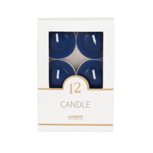 Dekoration Kerzen und Teelichter | Teelichter, blau, Set aus 6 - XD91813