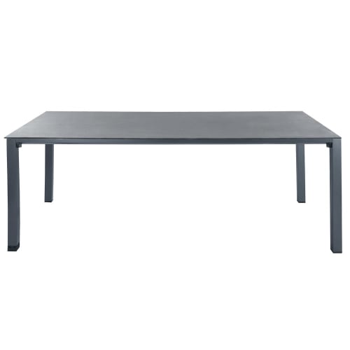 aluminium glass garden table