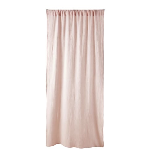 Tenda con passanti in cotone rosa, al pezzo, 110x250 cm