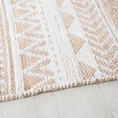 Textil Teppiche | Teppich aus Jute und Baumwolle mit grafischen Motiven 160x230 - RR90759