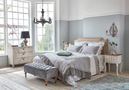 testata da letto 160 cm in lino color lino maisons du monde