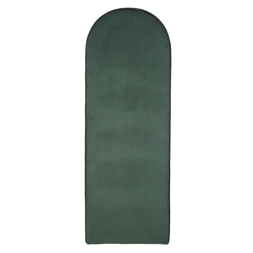 Tête de lit modulable professionnelle en velours de polyester recyclé vert 60x170