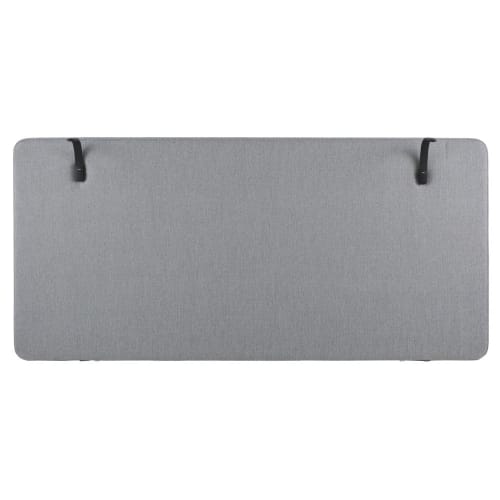 Tête de lit professionnelle connectée gris chiné 140 avec liseuse intégrée 