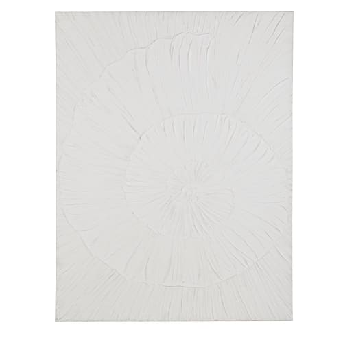 Déco Toiles et tableaux | Toile peinte blanche 90x120 - MH73037