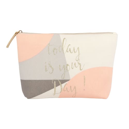 Trousse De Toilette En Coton Multicolore Your Day Maisons Du Monde