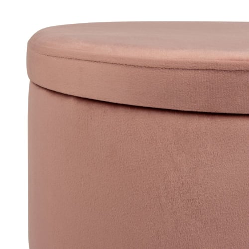Möbel Hocker und Sitzhocker | Truhenhocker, rosa mit Kiefernholzfüßen - DK38607