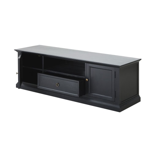 Möbel TV-Möbel | TV-Möbel mit 2 Türen, schwarz - LX10724