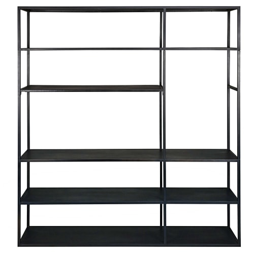 TV Regal aus schwarzem Metall Edison | Maisons du Monde Regal aus schwarzem Metall Simply | Maisons du Monde