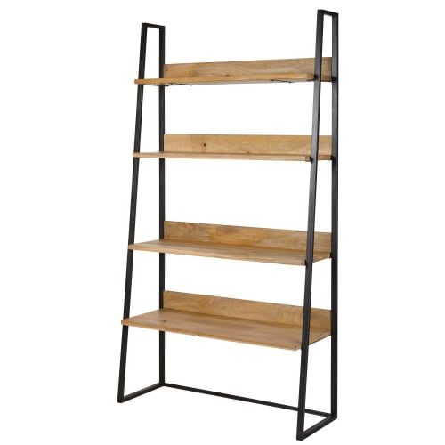 TV Regal im Industrial Stil aus schwarzem Metall und TV Regal im Industrial Stil aus schwarzem Metall und