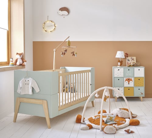 Tweekleurig Meegroeibabybed Met Spijlen 70x140 Maisons Du Monde