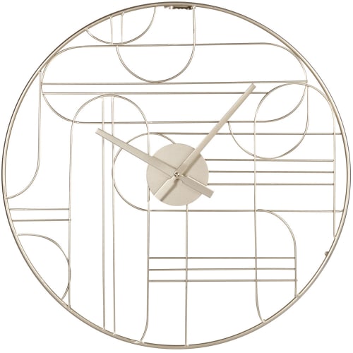 Dekoration Uhren und Wecker | Uhr aus goldfarbenem Metall, D50cm - KA29599