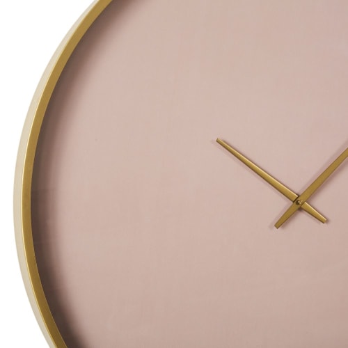 Dekoration Uhren und Wecker | Uhr, rosa und mattgoldfarben, D80cm - AN80729